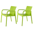 Green Stackable Dining Armchair, Set of 2 J237465
