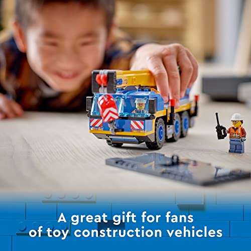 Mobile Crane Truck Toy Building Set with 2 Minifigures X50384