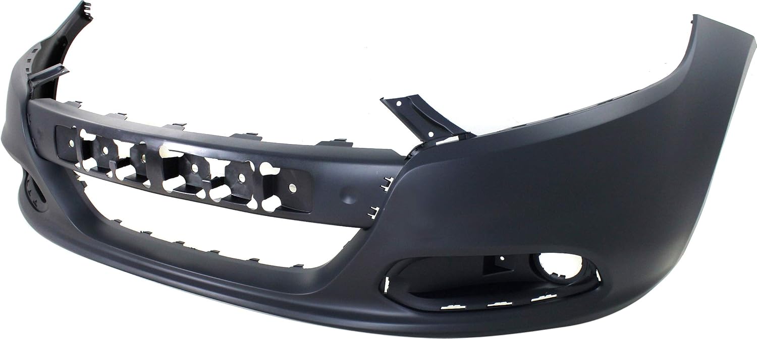 Front Bumper Cover Primed with Tow Hook Holes V4126