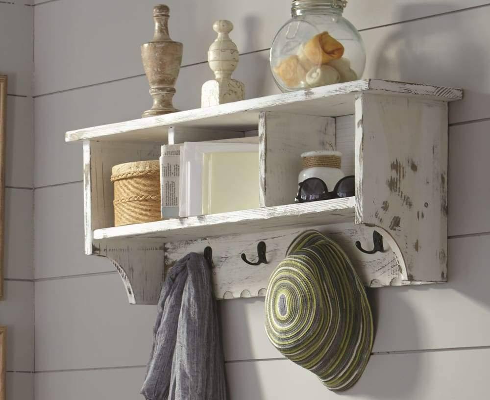 Blue Coat Hook with Storage Cubbies W502