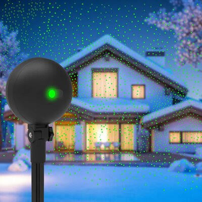 Multi-Colored Christmas Laser Lights Projection and Strobe Lights U315559