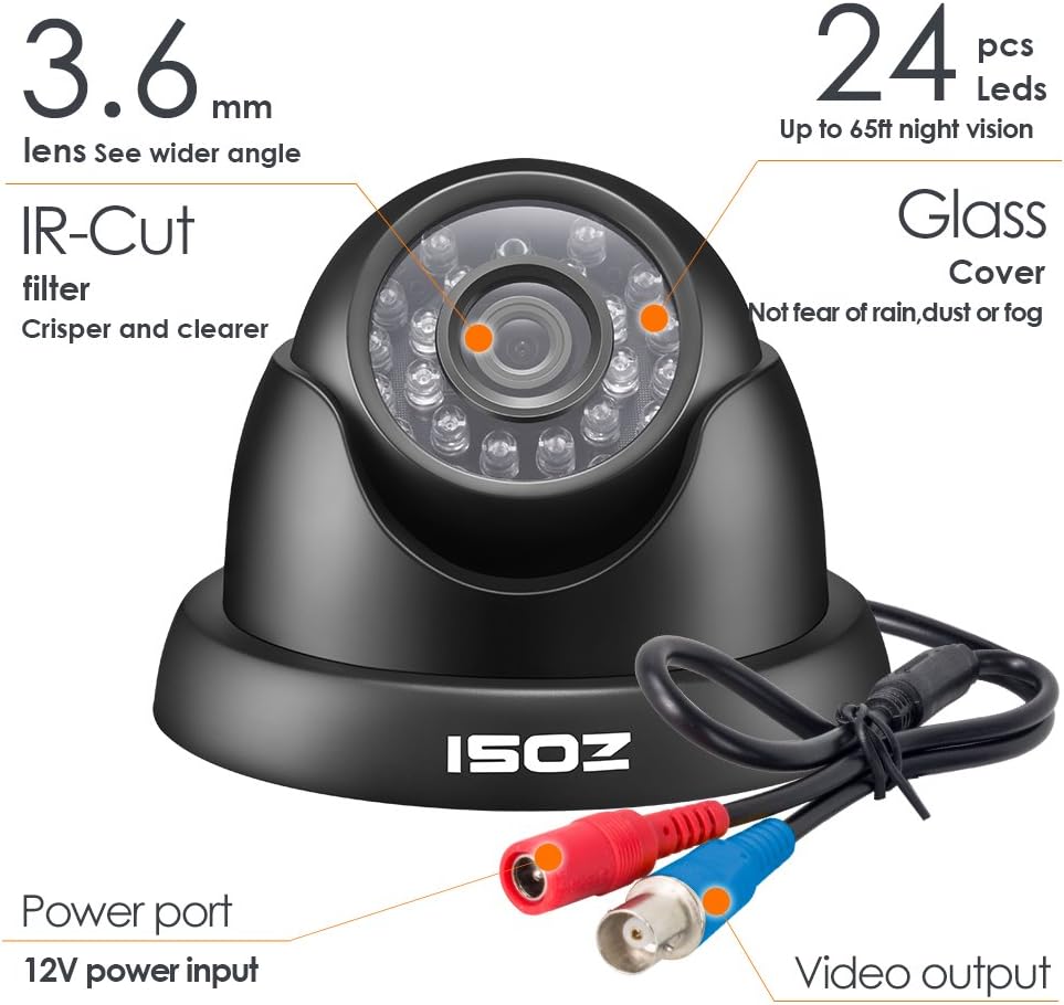 8 Channel 1080P HD-TVI Surveillance DVR with 4pcs 1080P HD Dome Cameras K853320