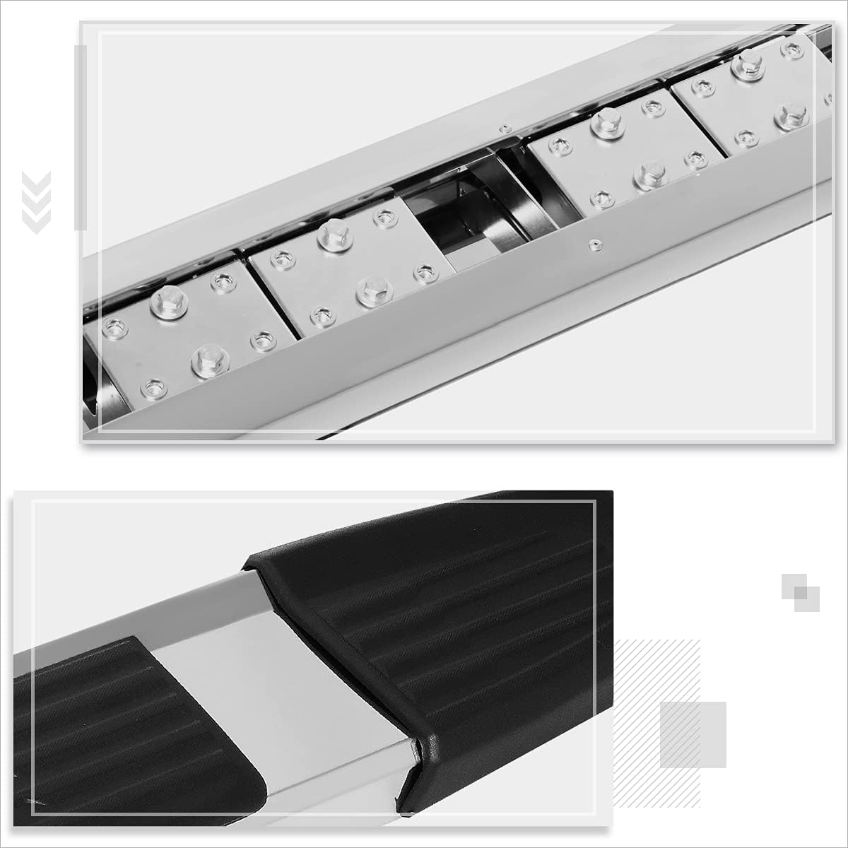 6 Inch Running Boards Side Steps Nerf Bars S1511