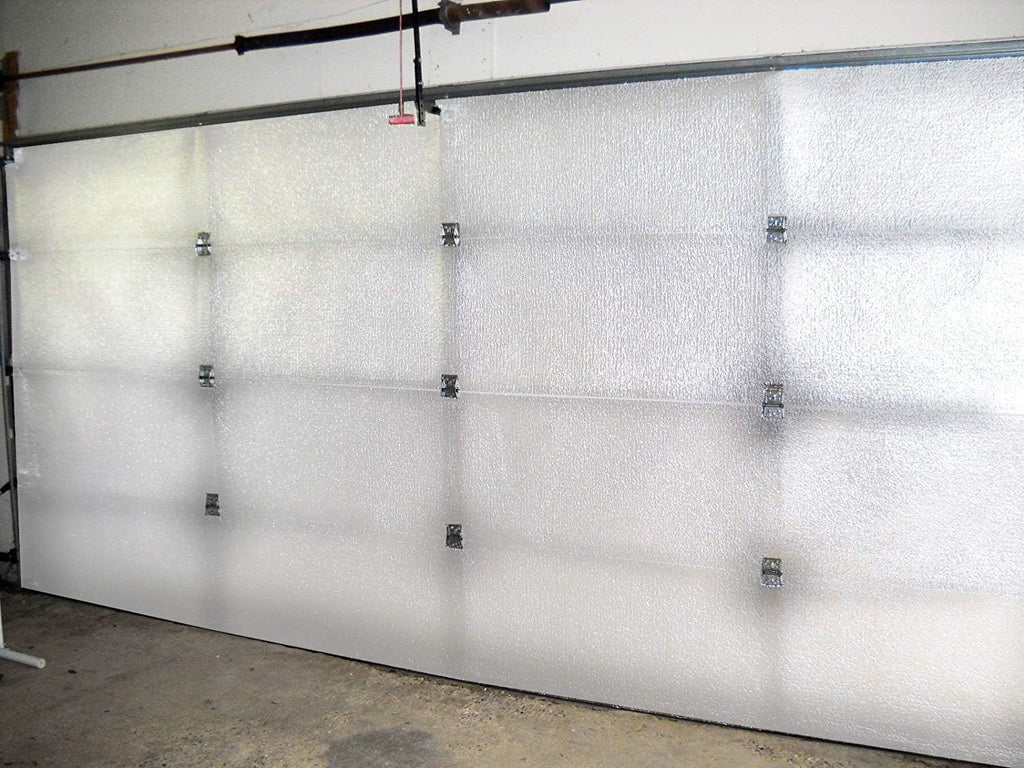 White Reflective Foam Core 2 Car Garage Door Insulation Kit 18FT x 8FT O6309