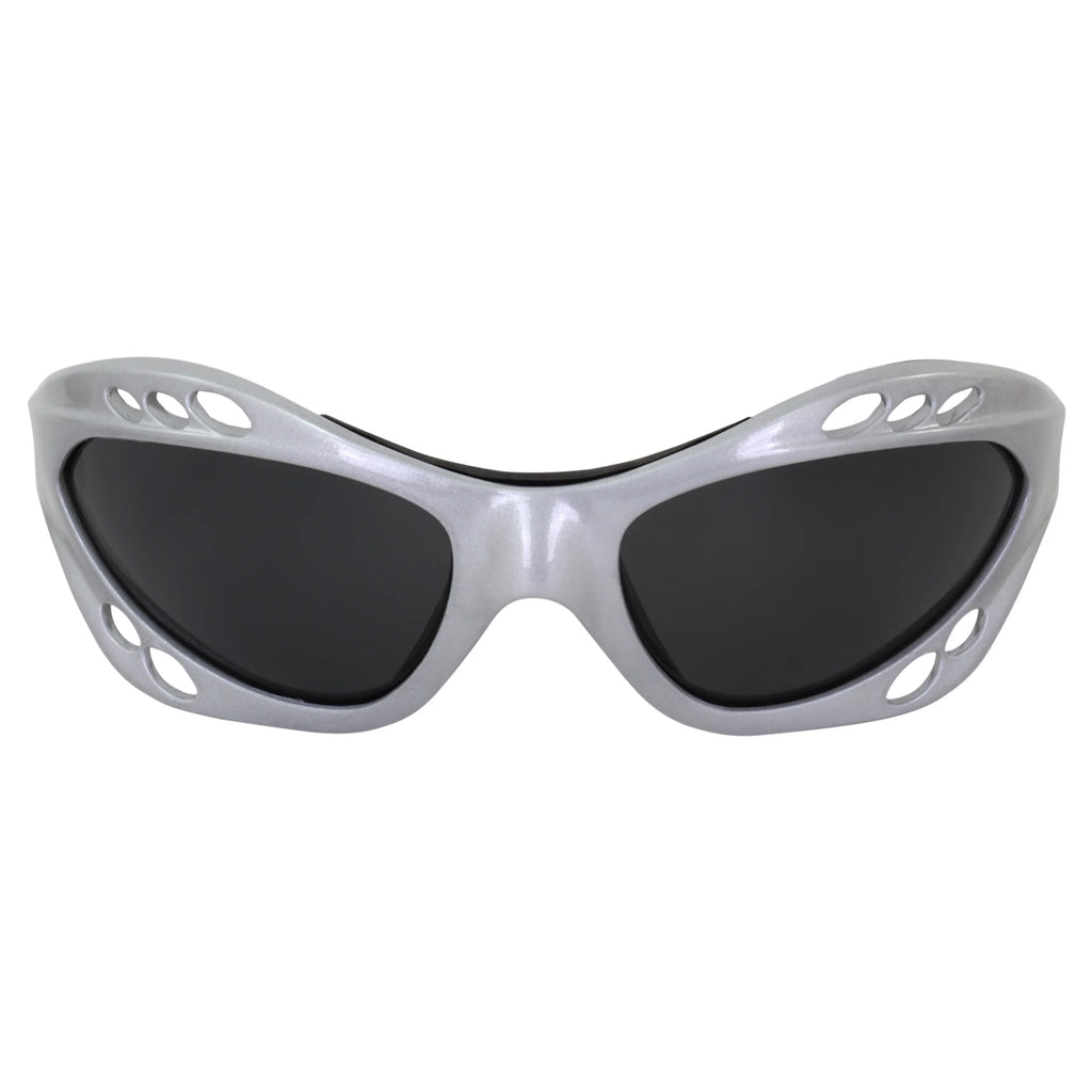 3 Pairs Padded Polarized Sunglasses w/Strap Silver Frame w/Smoke Lens & Black Frames w/Blue & Pink Mirror Lenses U96080