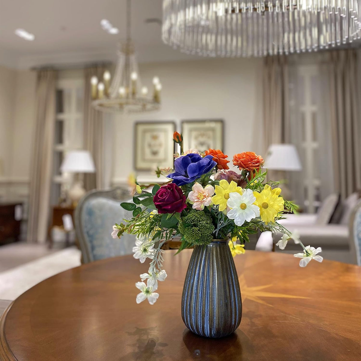 Silk Flower Arrangement in Vase B42918