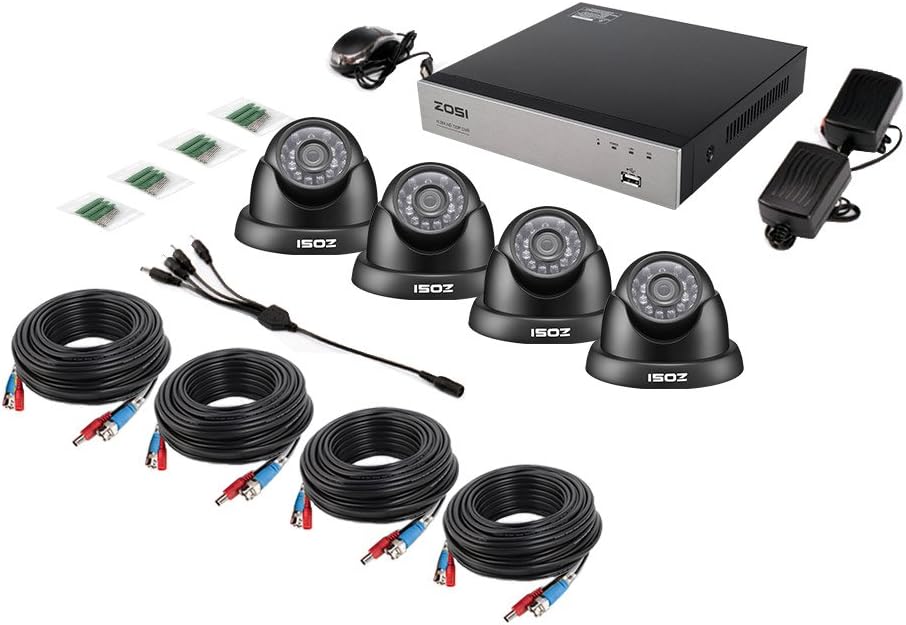 8 Channel 1080P HD-TVI Surveillance DVR with 4pcs 1080P HD Dome Cameras K853320