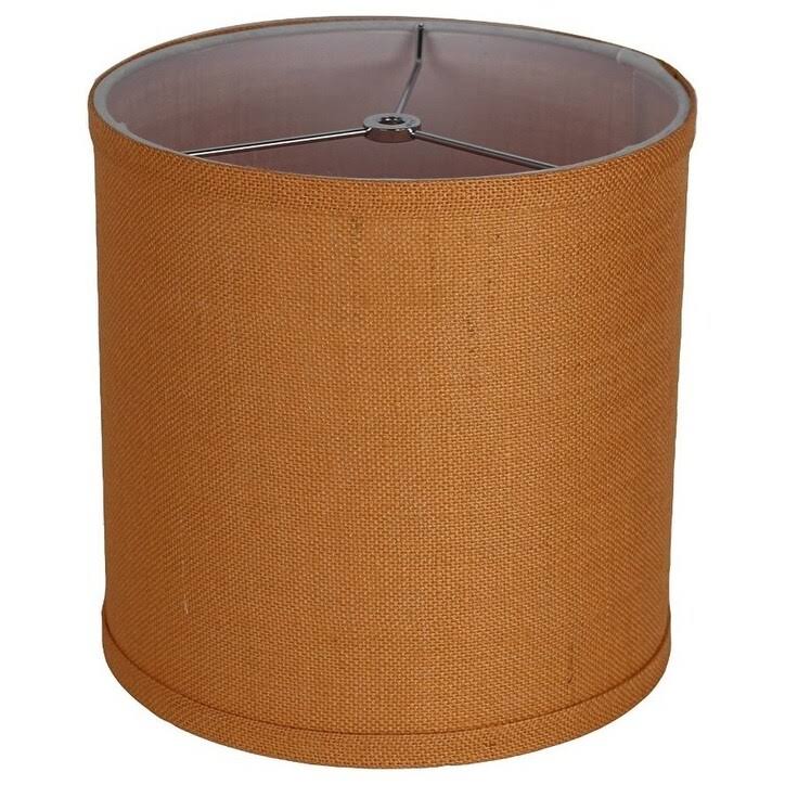 Navy Blue Burlap Drum Lamp Shade H39707