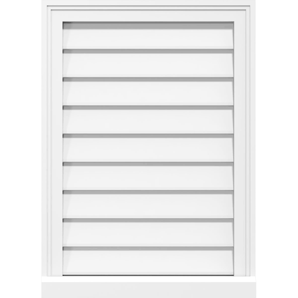 PVC Gable Vent with Brickmould R8895
