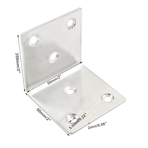 Stainless Steel Corner Brace 2.5"x 2.5", 4 Pcs N917