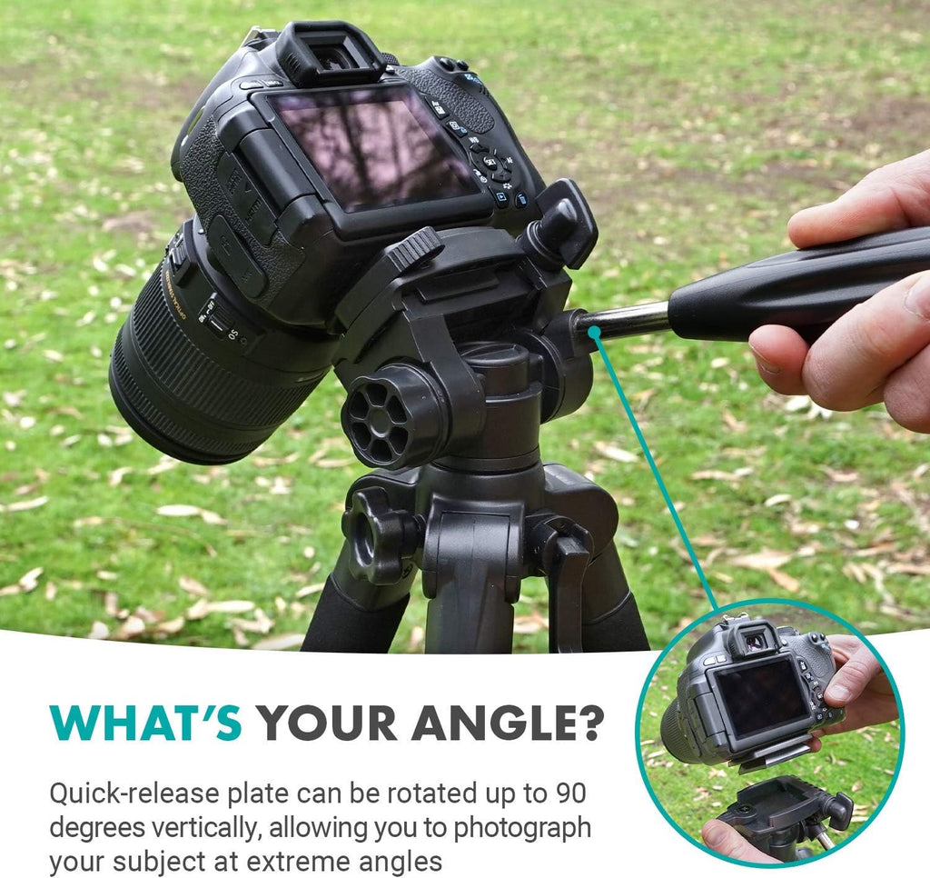 Vlog Kit with Adjustable Mobile Phone Holder and Camera Tripod T426