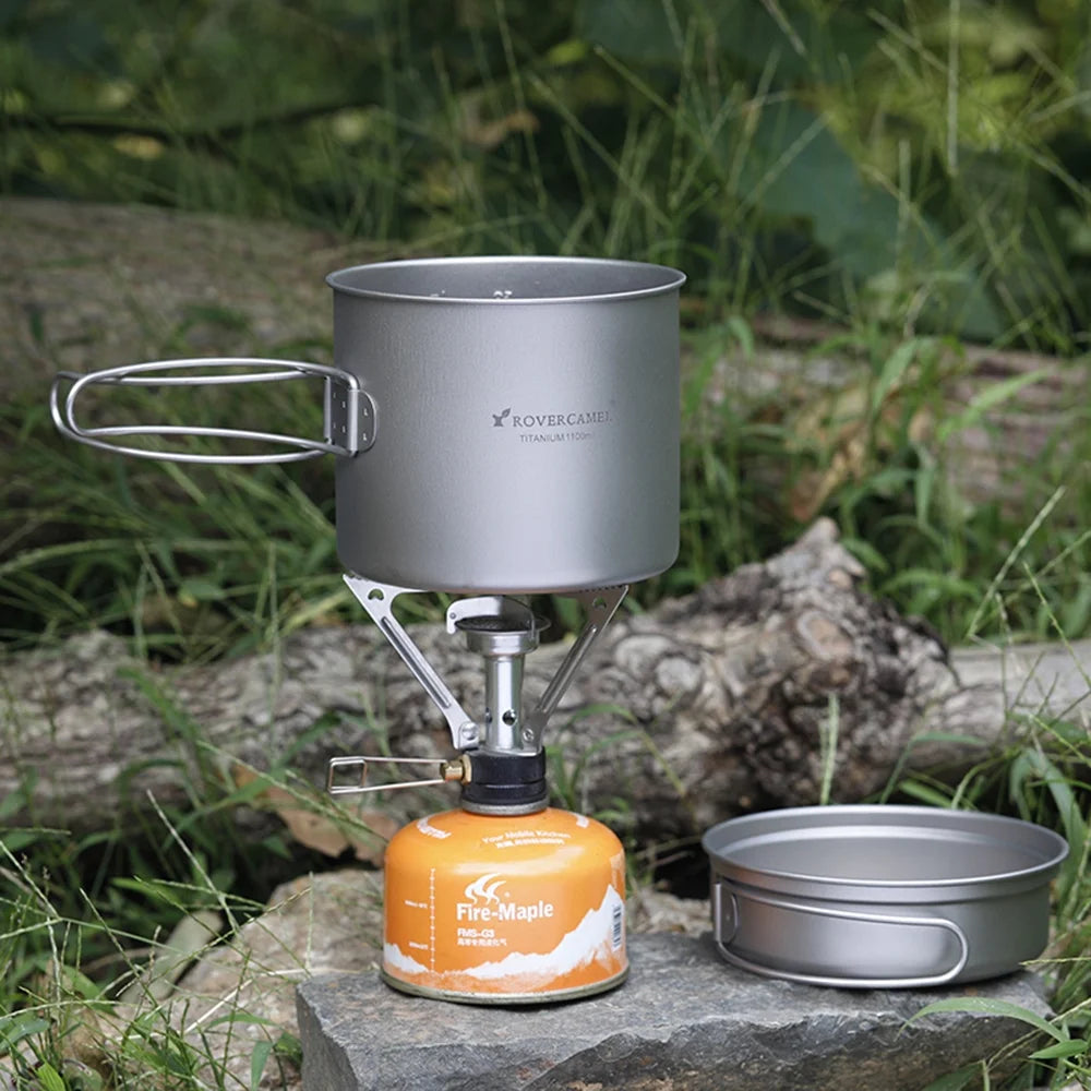 Ultralight Camping Cookware Set with Folding Handles C2372
