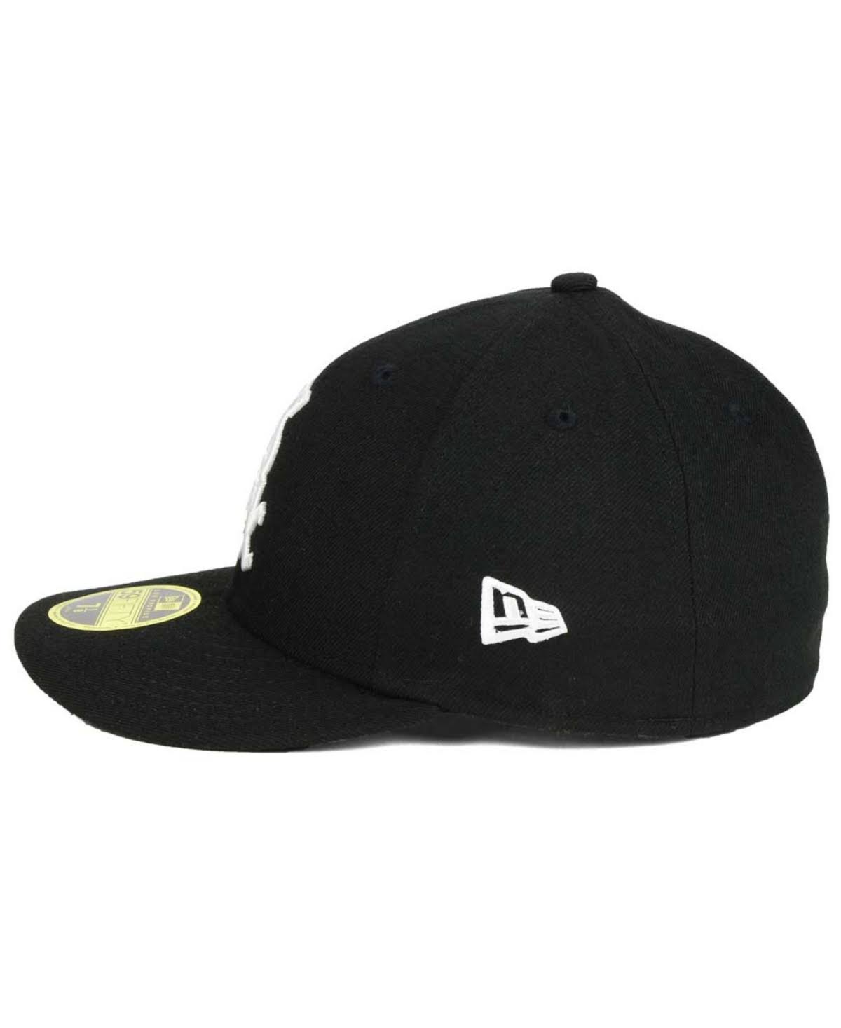 Black Authentic Collection Low Profile Fitted Hat D29639