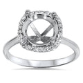 14K White Gold Diamond Engagement Ring Setting T34047