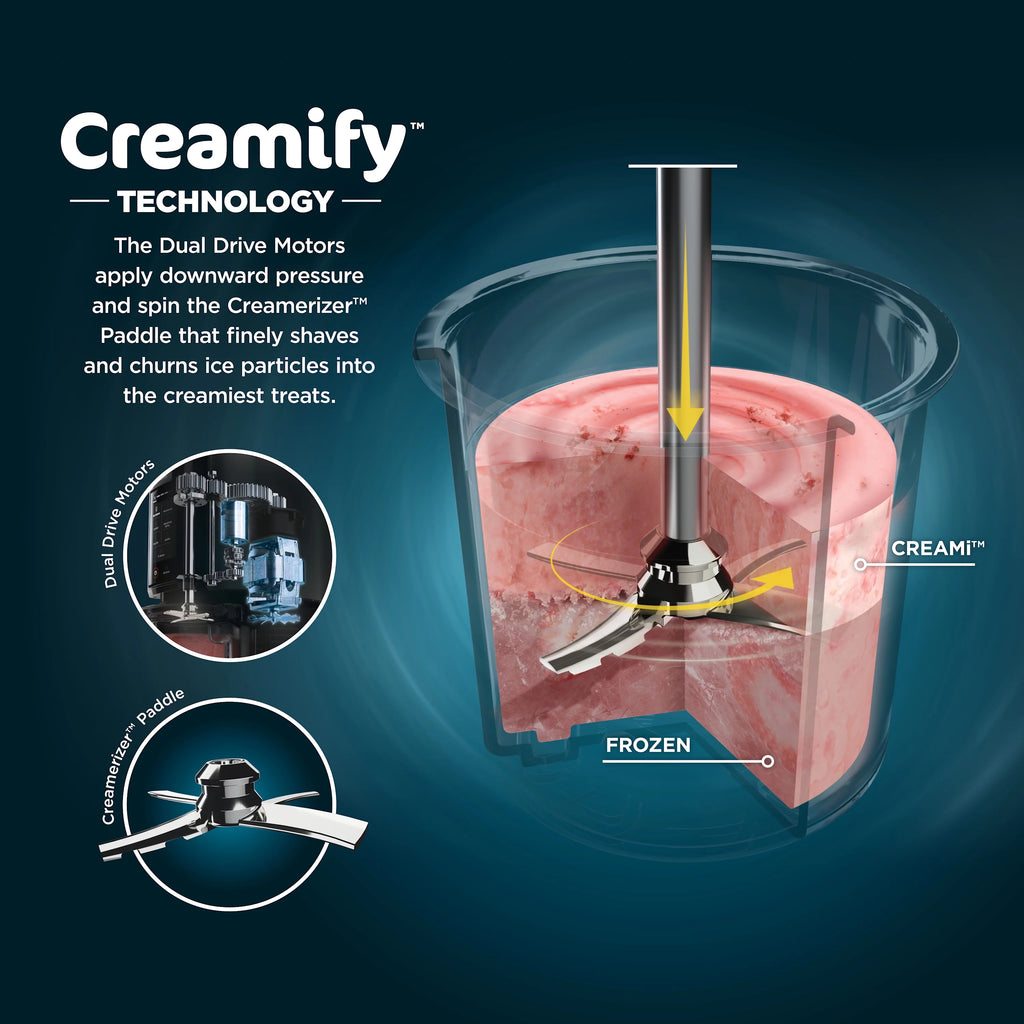 Silver Ice Cream Maker with 7 One-Touch Programs I84326