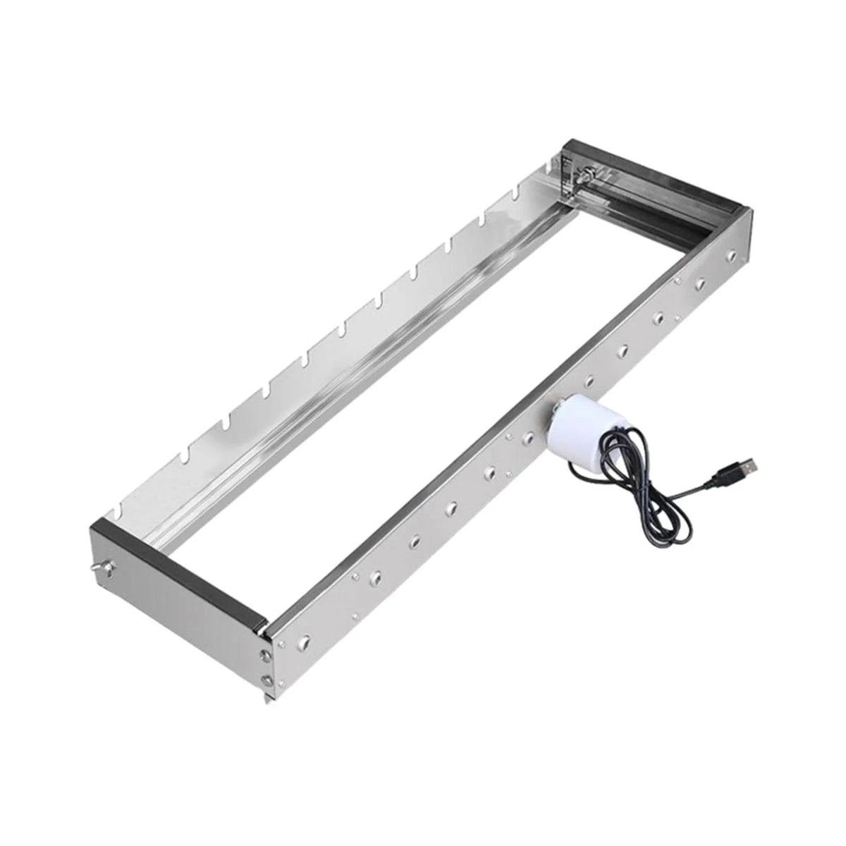 60cm Adjustable Width Rolling Heavy Duty BBQ Grill A742