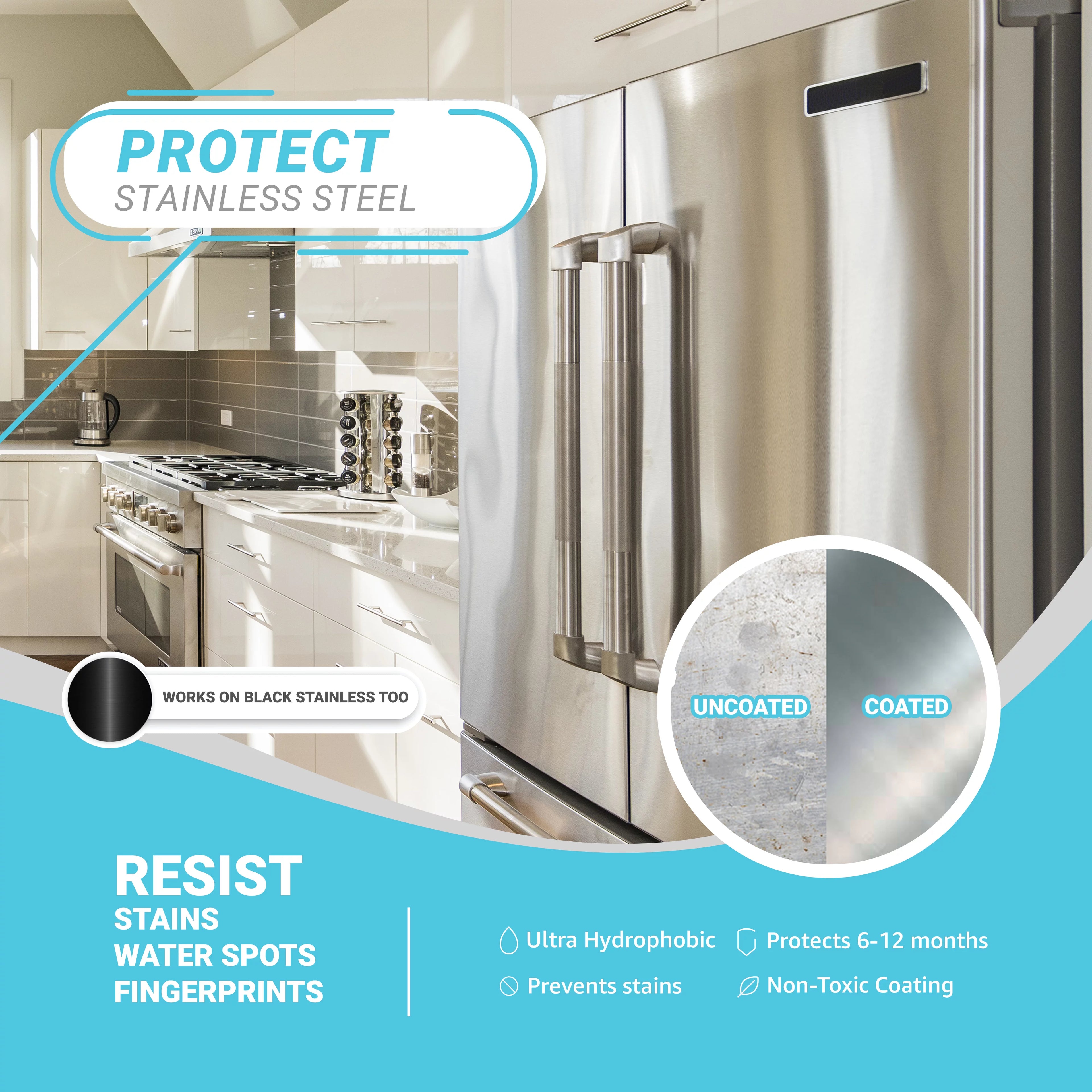 Ceramic Coating Spray Kit for Stainless Steel, Appliances, Countertops, Glass R82953