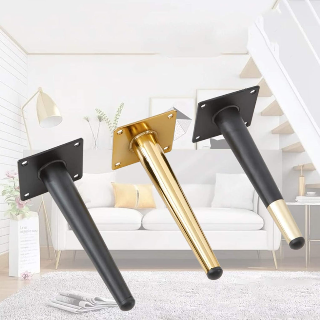 Titanium Gold 20cm Solid Metal Furniture Legs X590