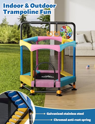60" Toddler Trampoline with Safety Enclosure R7581
