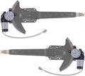 Pair Set Front Power Window Lift Regulators & Motors Assemblies for Ford Bronco Pickup Truck Pack of 2 L146194