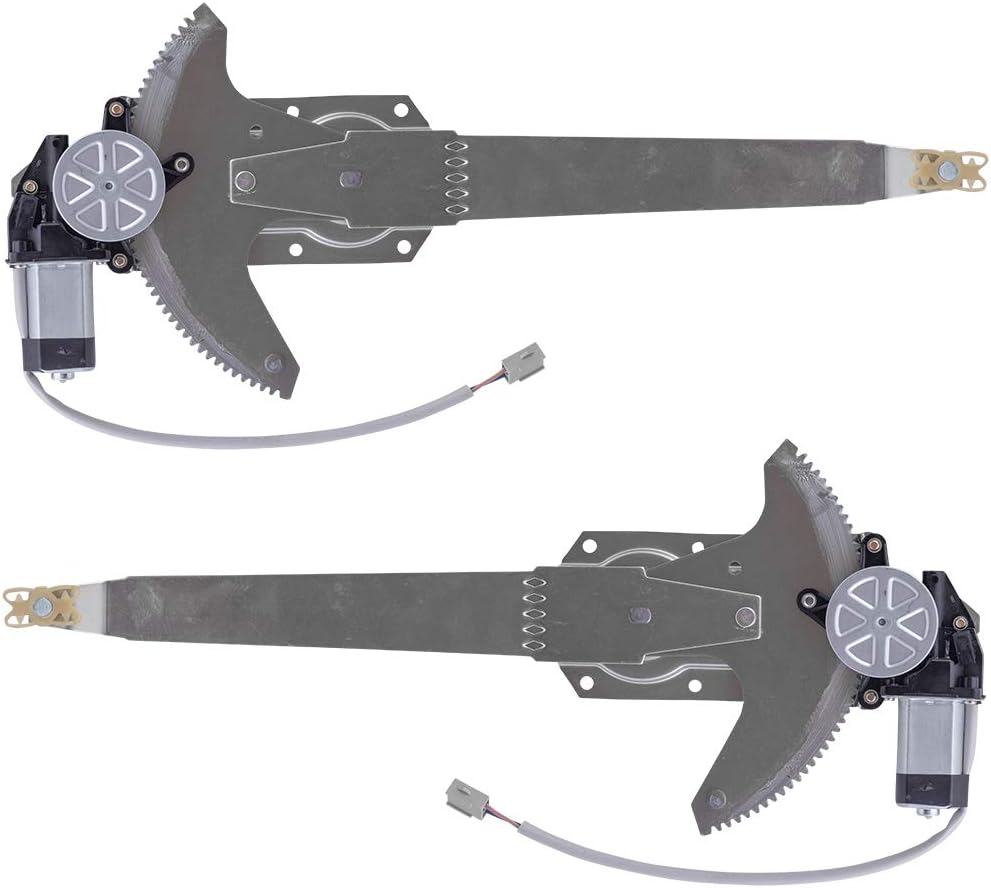 Pair Set Front Power Window Lift Regulators & Motors Assemblies for Ford Bronco Pickup Truck Pack of 2 L146194