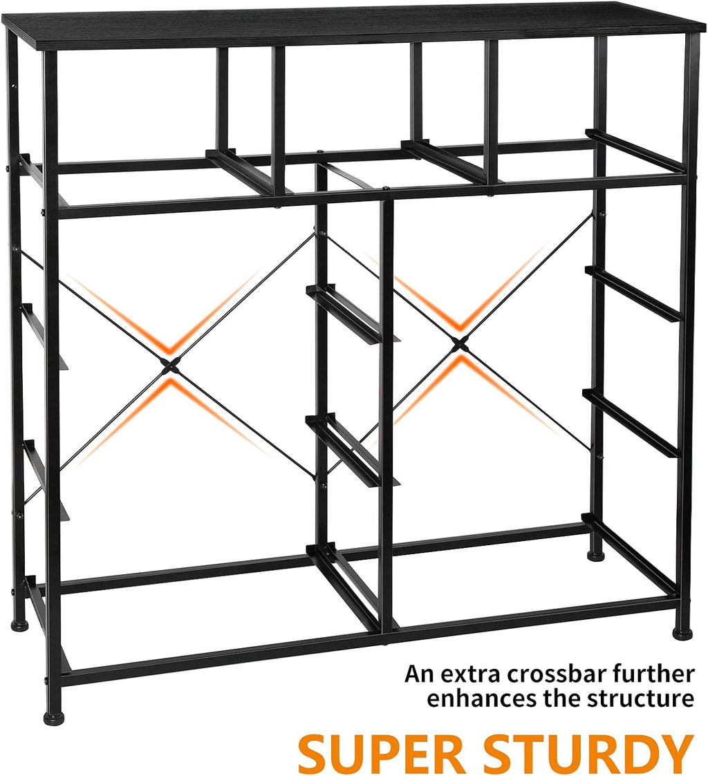 9 Drawer Steel Frame Wooden Top Dresser M56831