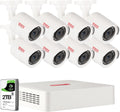 8CH 5MP Lite Hybrid Surveillance Video DVR with 2TB HDD and 8PCS 2MP Outdoor Bullet Cameras N71510