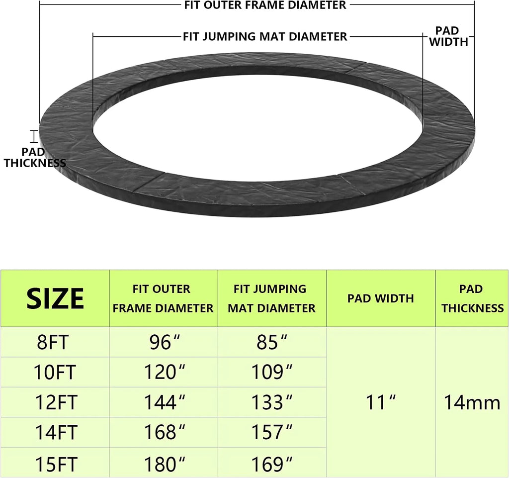 12FT Round Trampoline Replacement Safety Pad G670781