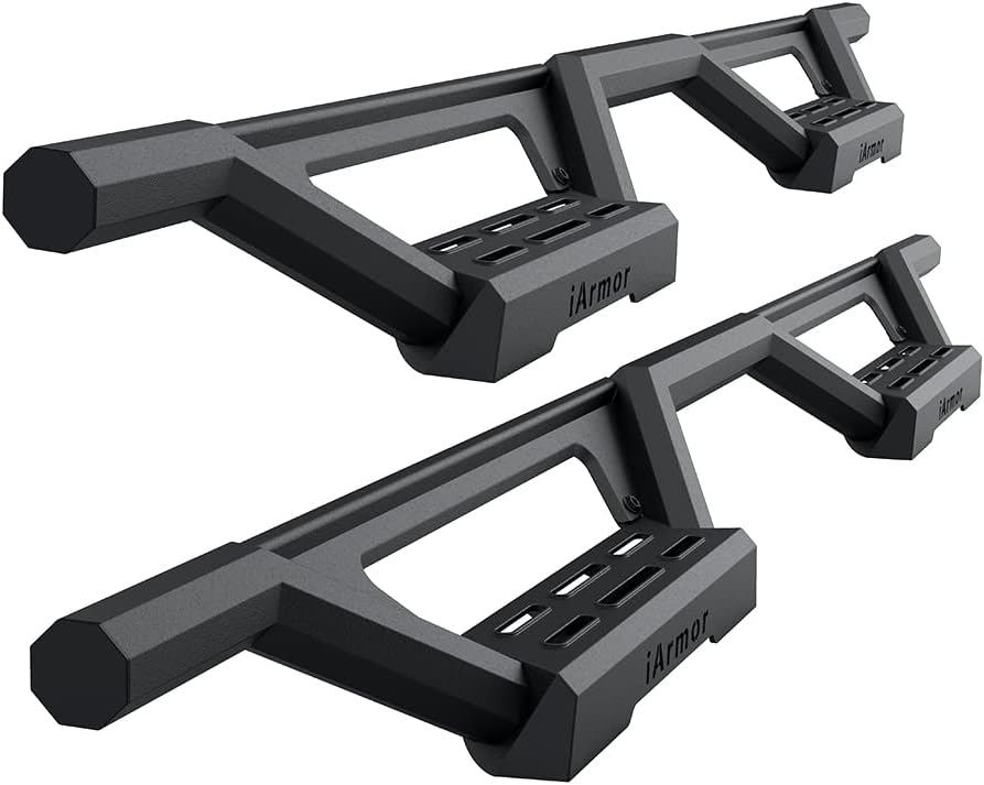 Aluminum Drop Steps Armor for Chevy Silverado GMC Sierra 1500 Crew Cab U583