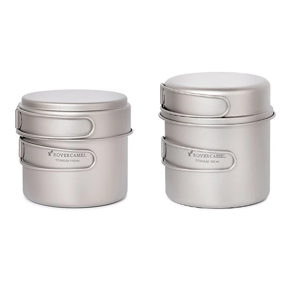 Ultralight Camping Cookware Set with Folding Handles C2372