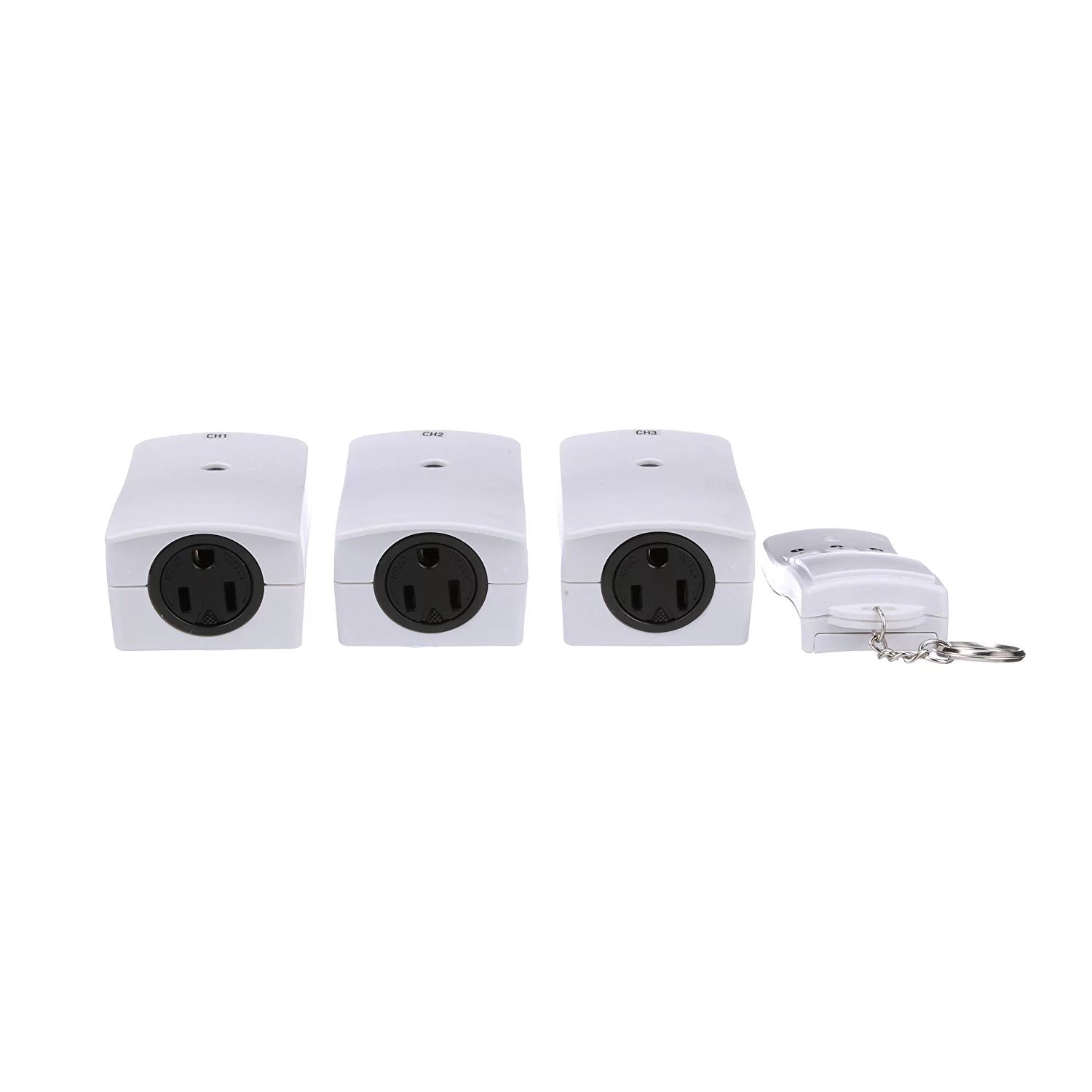 White 3-Pack Wireless Remote Control with 3 Outlets J241384