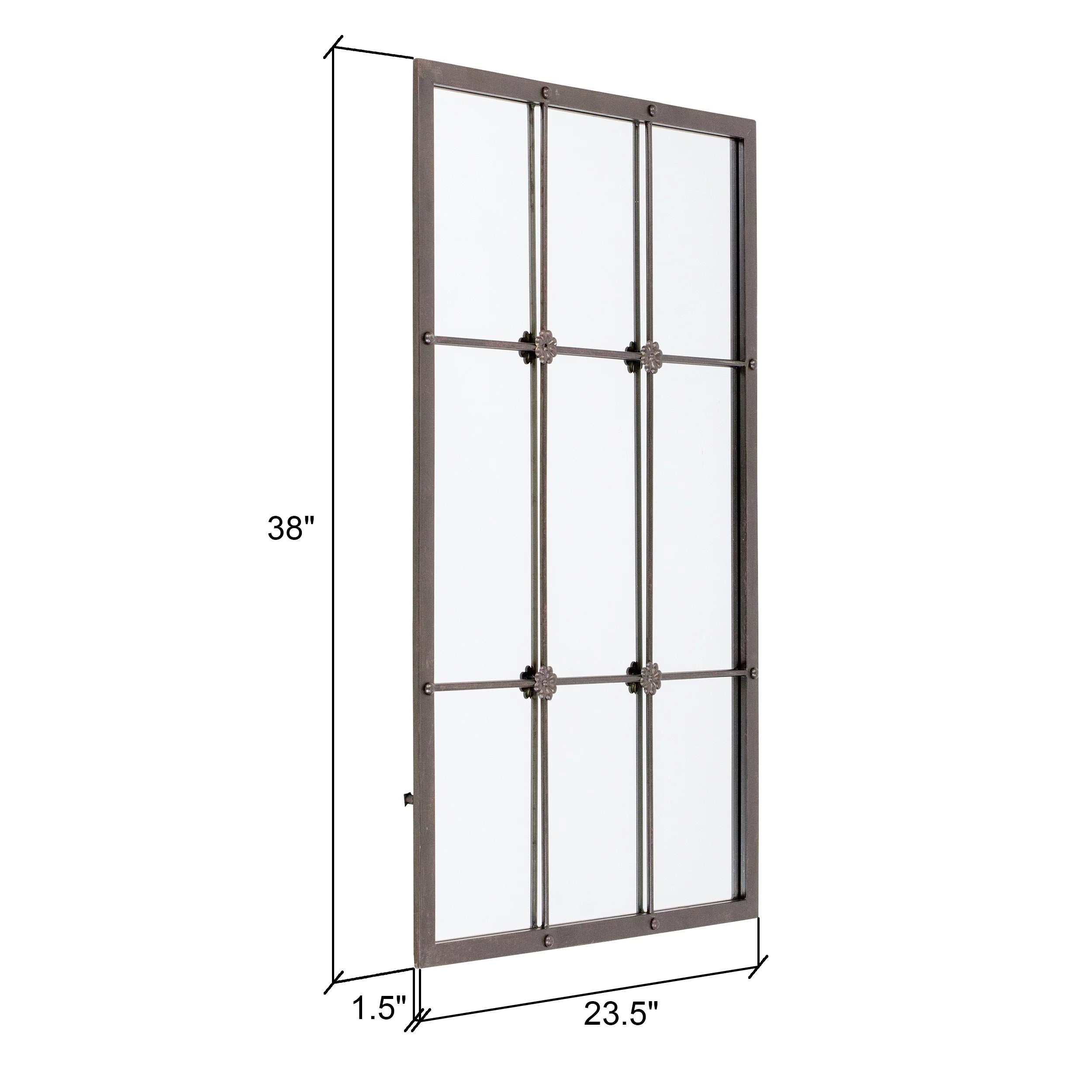 Window Pane Wall Mirror - 23.5W x 38H in. O7367