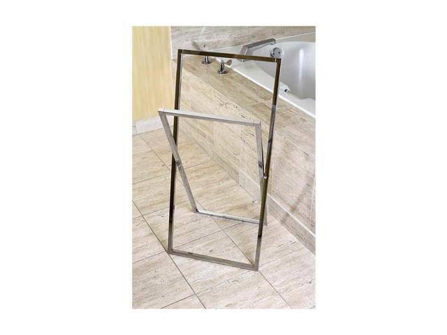 Polished Chrome Steel Construction Towel Rack O532