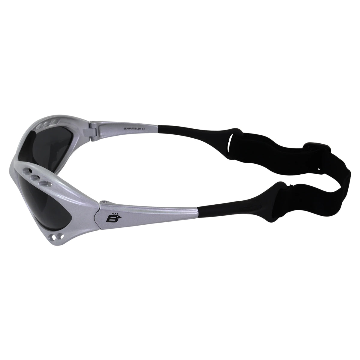3 Pairs Padded Polarized Sunglasses w/Strap Silver Frame w/Smoke Lens & Black Frames w/Blue & Pink Mirror Lenses U96080