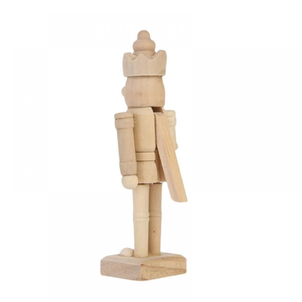 Unfinished Wood Nutcracker Ornaments 6 Pcs W618418