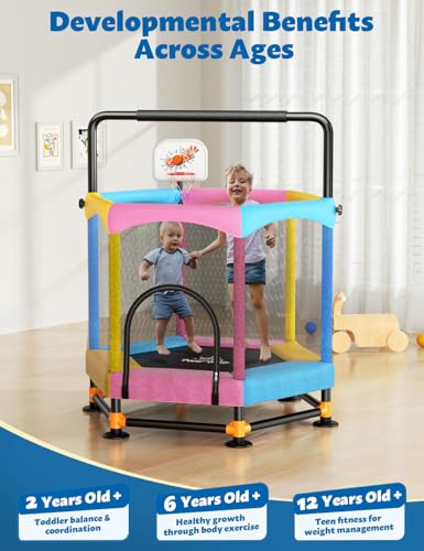 60" Toddler Trampoline with Safety Enclosure R7581