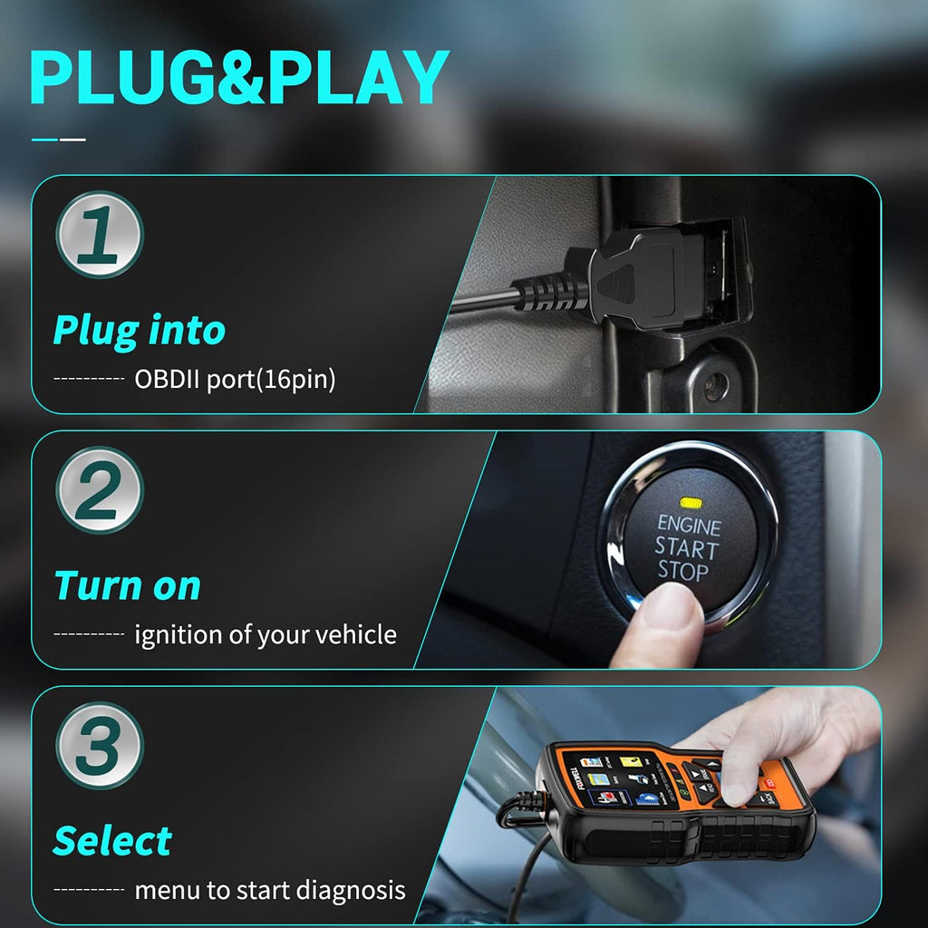 OBD2 Scanner with 12V Battery Tester P6689