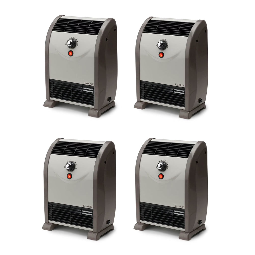 1500W Portable Automatic Heat Regulator Floor Heater (4 Pack) I25134