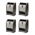 1500W Portable Automatic Heat Regulator Floor Heater (4 Pack) I25134