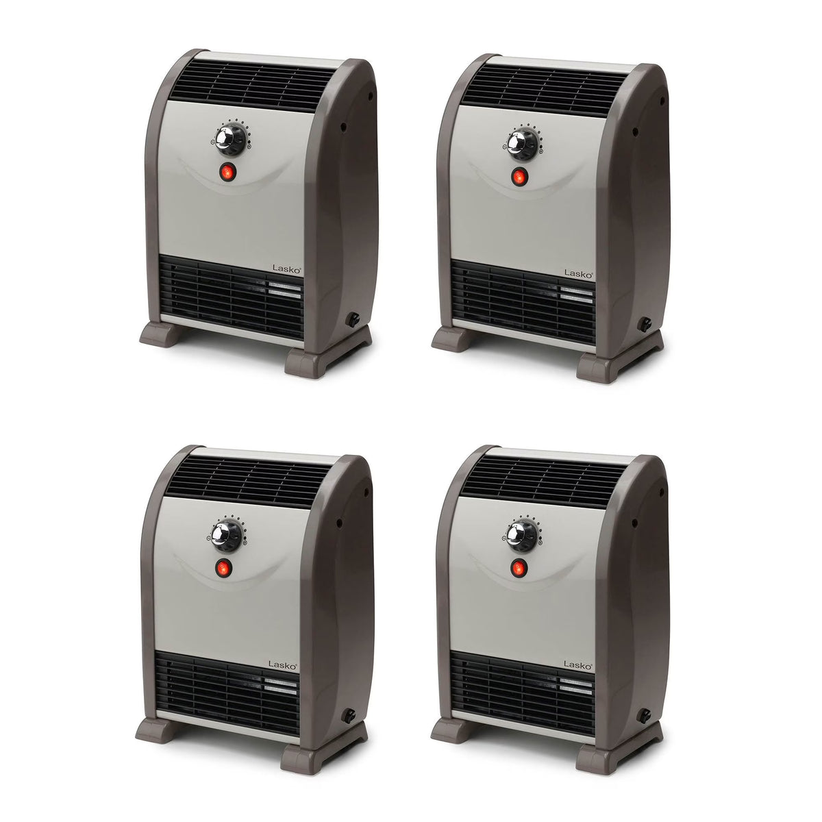 1500W Portable Automatic Heat Regulator Floor Heater (4 Pack) I25134
