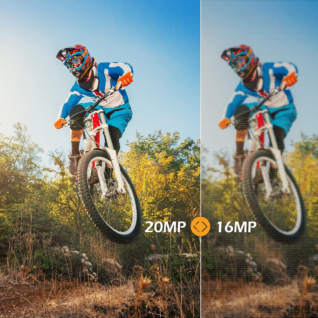 20MP WiFi Waterproof Action Camera with Remote Control and 2 Batteries R206