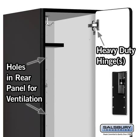 Black Wood Locker H405420