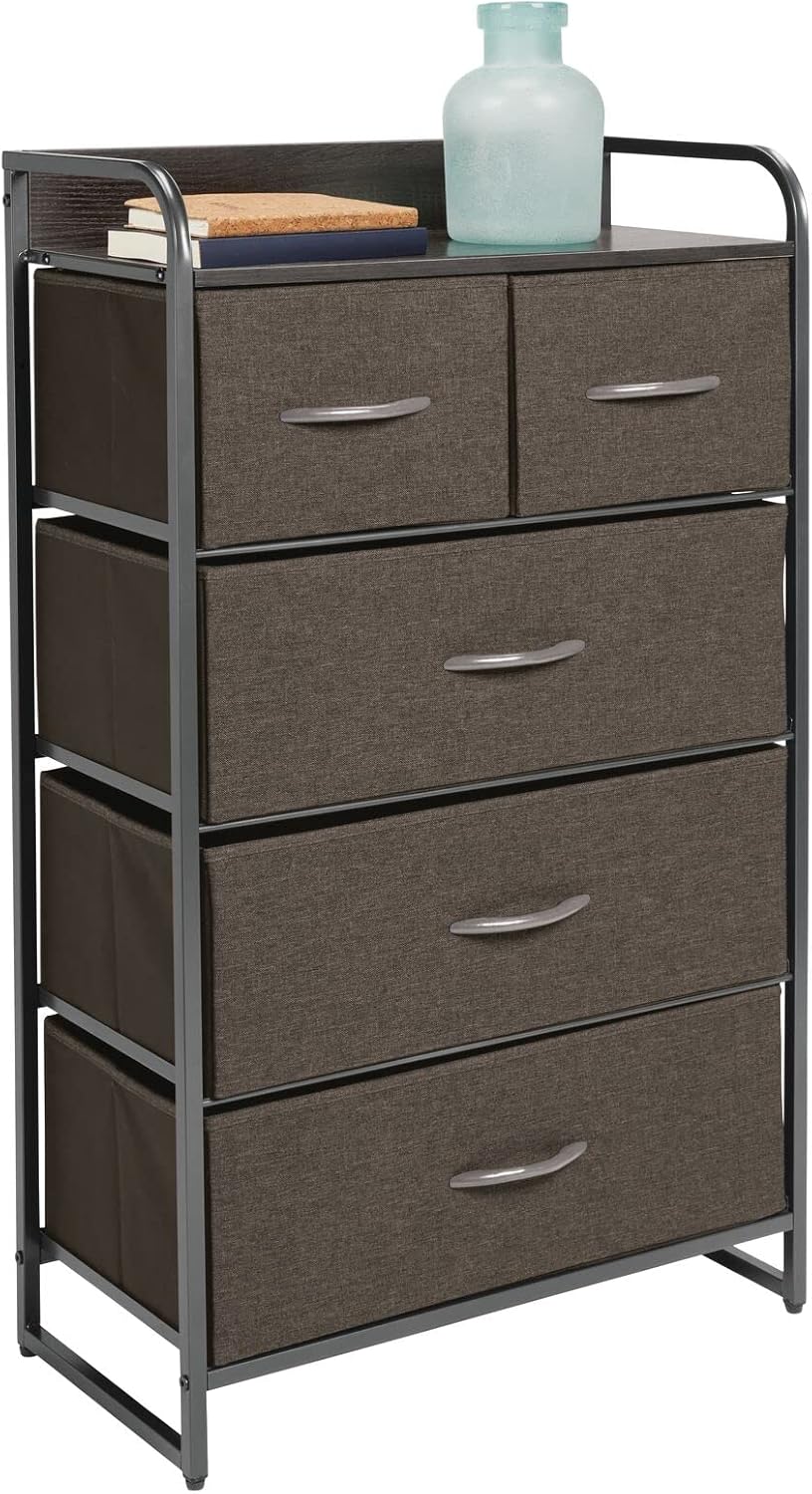 5 Removable Drawers Tall Dresser Storage Chest D3274