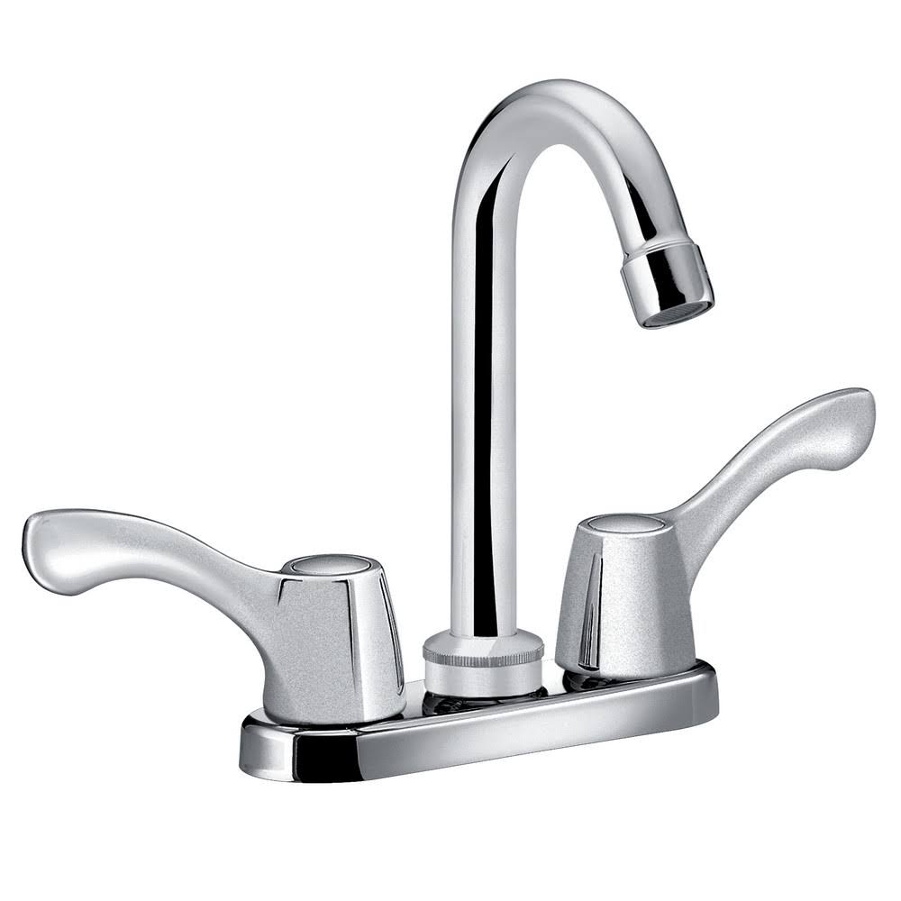 Chrome Two-Handle Centerset Bar Faucet H103