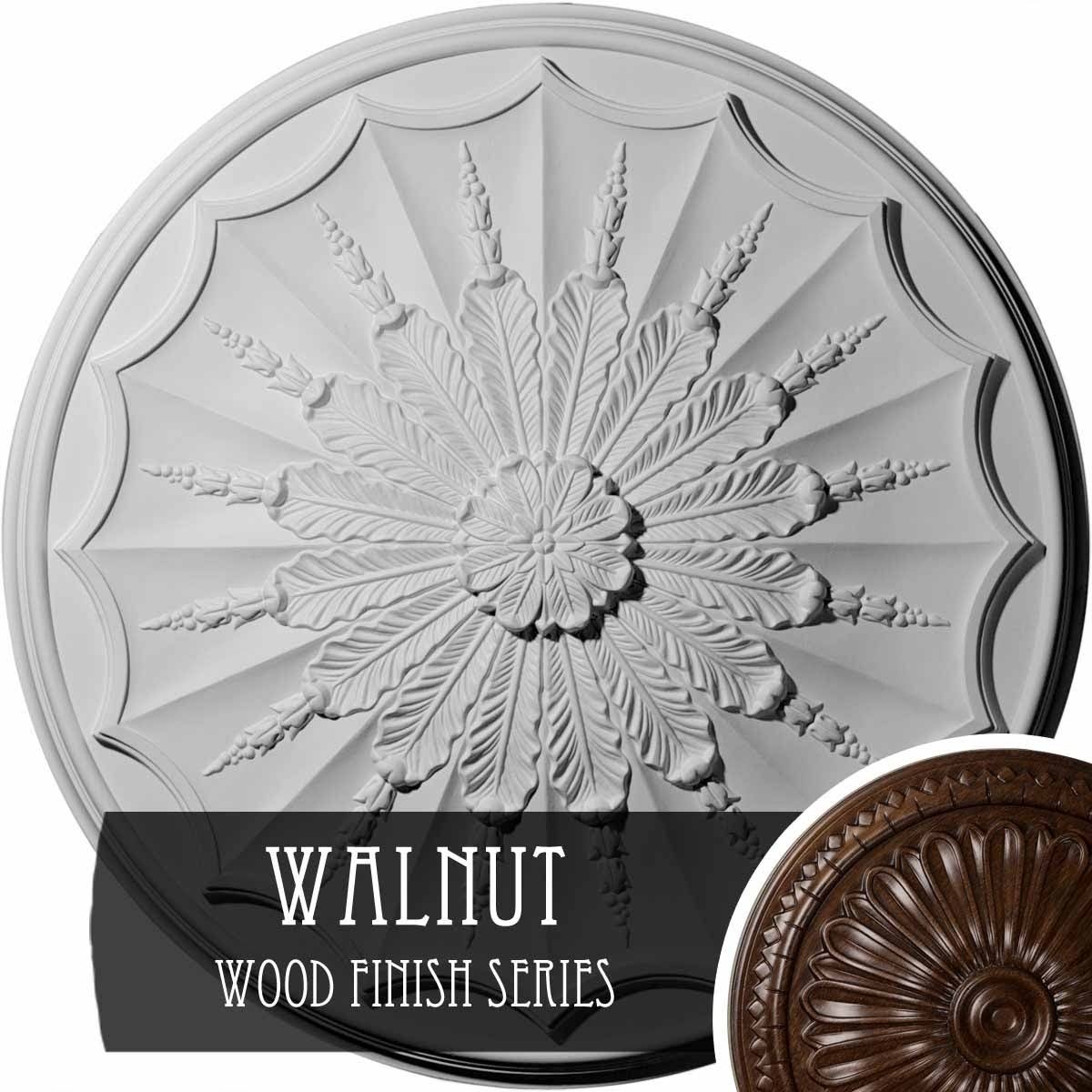 Walnut Ceiling Medallion T62960