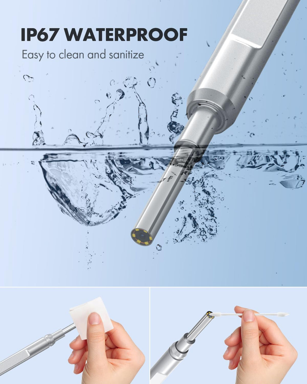 Ear Wax Removal Camera Otoscope with 8 Ear Picks 3 Specula K77907