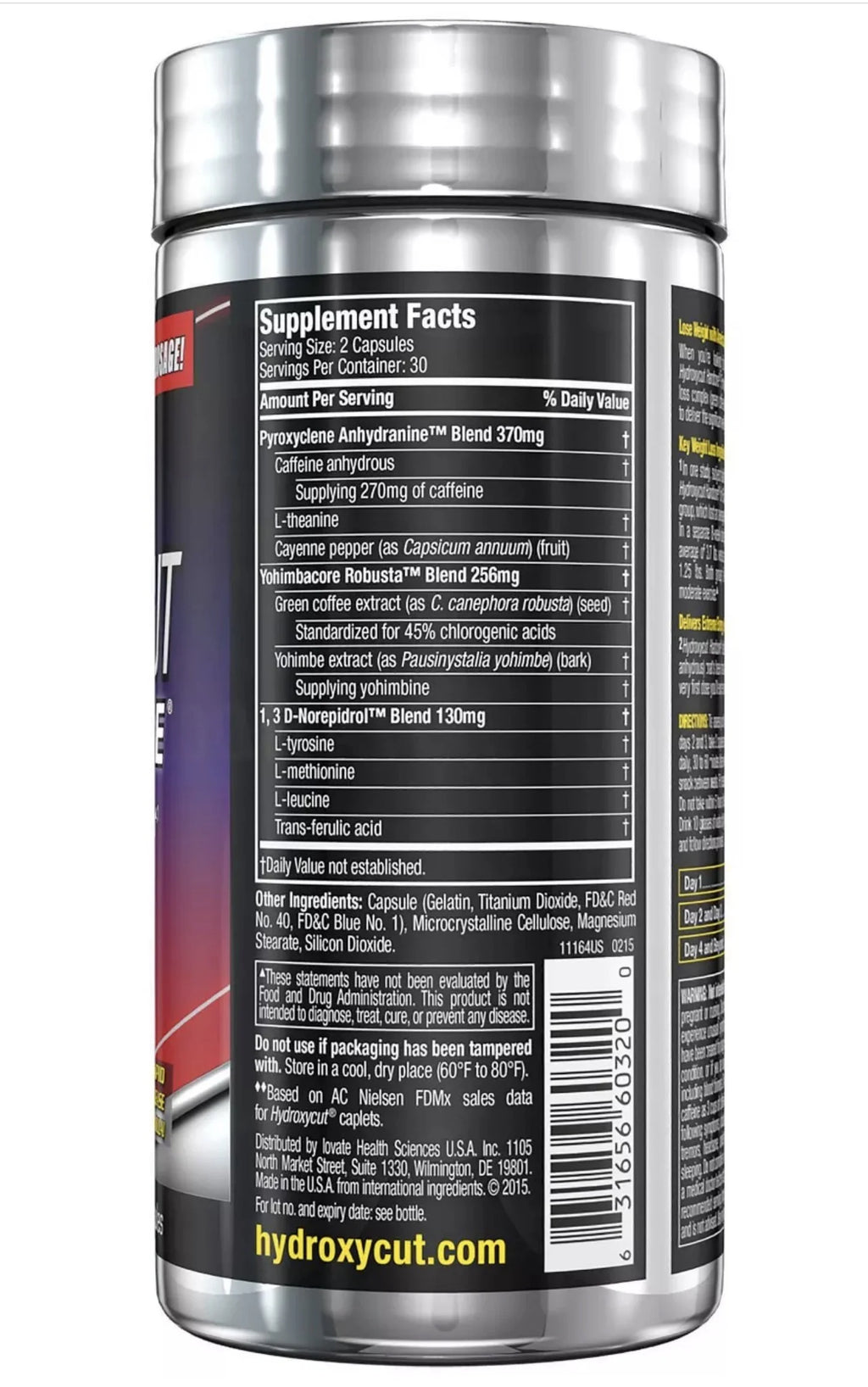 60 Count Weight Loss Supplement B212