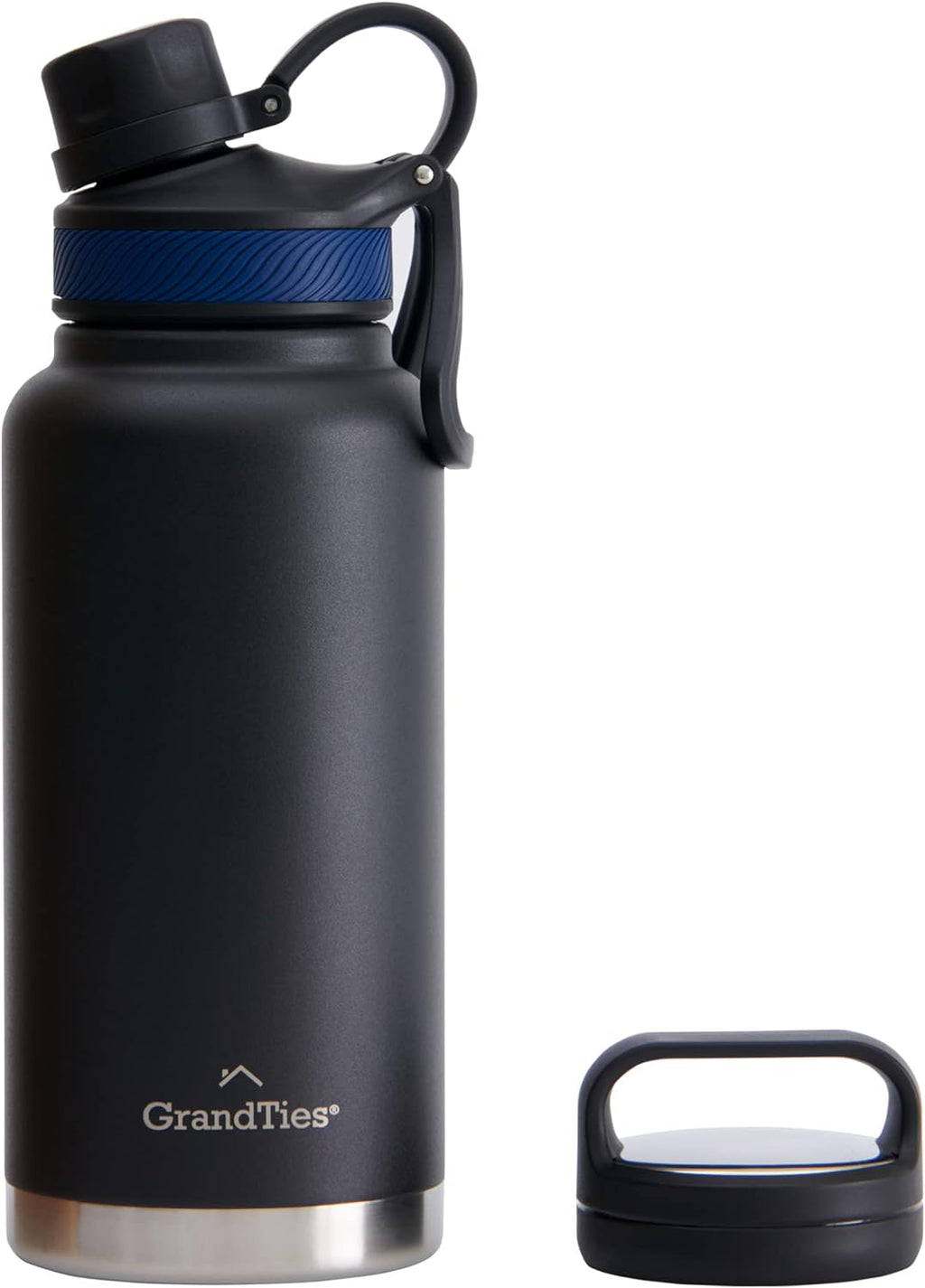 2 Lids Stainless Steel Water Bottles Vacuum Insulated Reusable BPA-Free Metal Canteen Z100