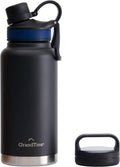 2 Lids Stainless Steel Water Bottles Vacuum Insulated Reusable BPA-Free Metal Canteen Z100