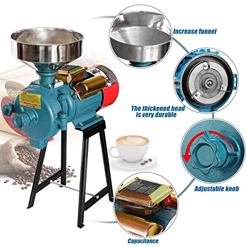 3000W Electric Grain Mill Grinder for Cereals Corn Grain Wheat Feed F694764